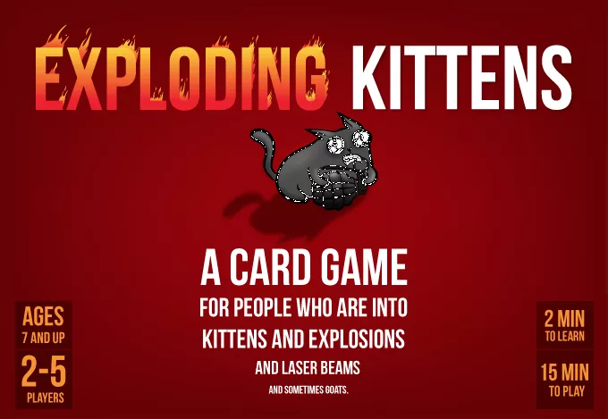 Exploding Kittens: 2 Player Edition - Game Goblins