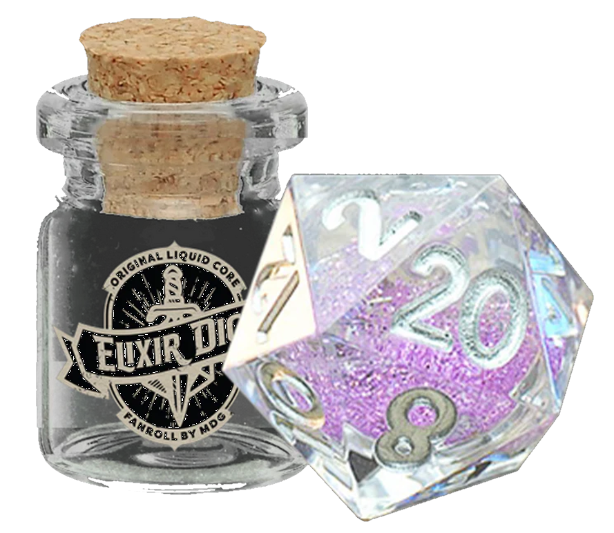 LIQUID DICE INDIVIDUAL D20 SORCEROUS SWIRL