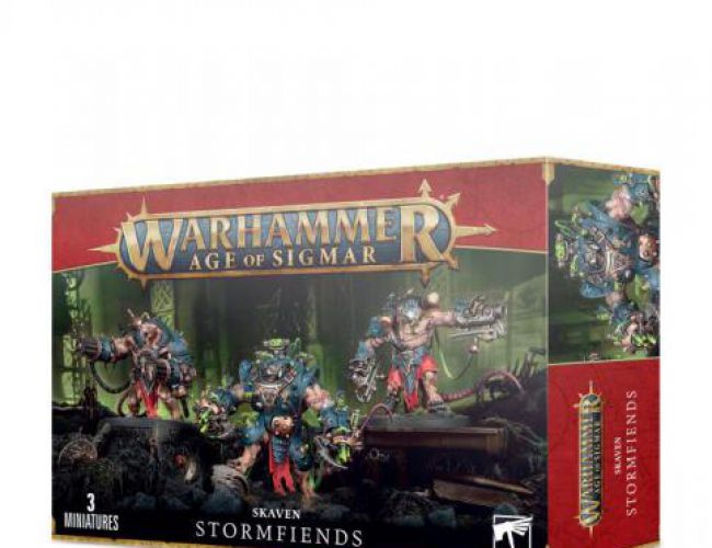 AOS SKAVEN STORMFIENDS (MSRP $94.50)
