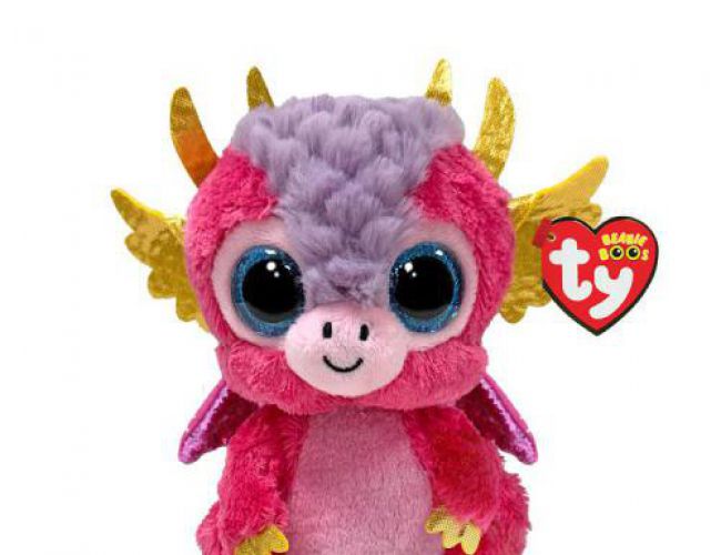 TY BEANIE BOOS - MIA PINK DRAGON