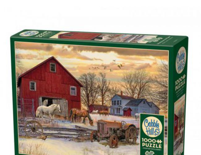 COBBLE HILL 1000 PCS WINTER ON THE FARM