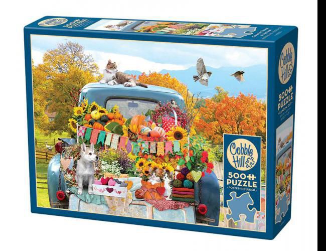 COBBLE HILL 500 PCS COUNTRY TRUCK IN AUTUMN