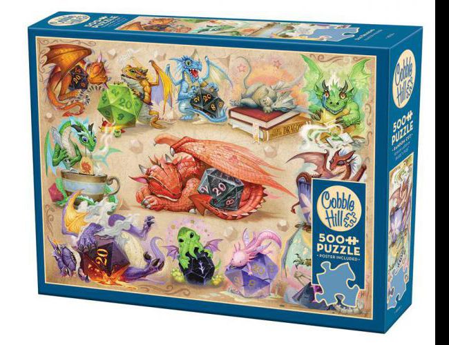 COBBLE HILL 500 PCS D20 DRAGONS