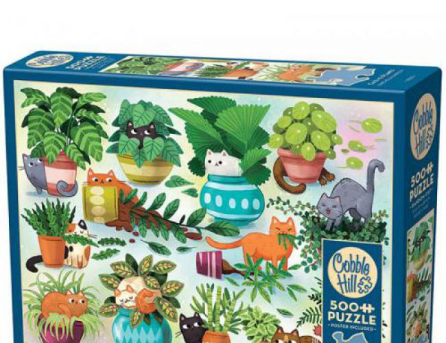 COBBLE HILL 500 PCS CATS VS PLANTS