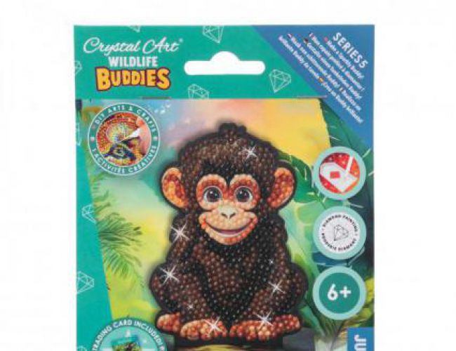 CRYSTAL ART BUDDIES - WILDLIFE: CHIMP