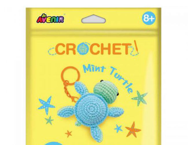 CROCHET - MINT TURTLE