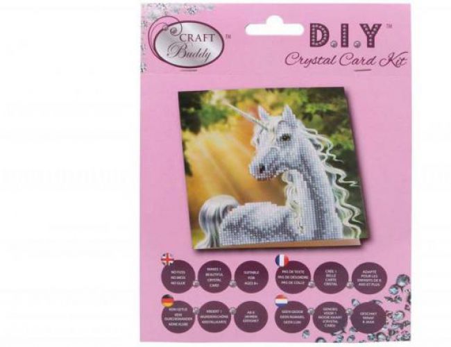 CRYSTAL ART CARD KIT - SUNSHINE UNICORN