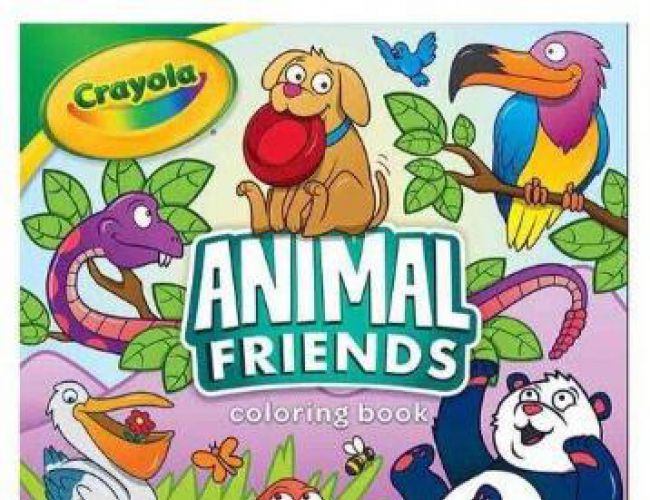 CRAYOLA 96 PAGE COLOURING BOOK - ANIMAL FRIENDS