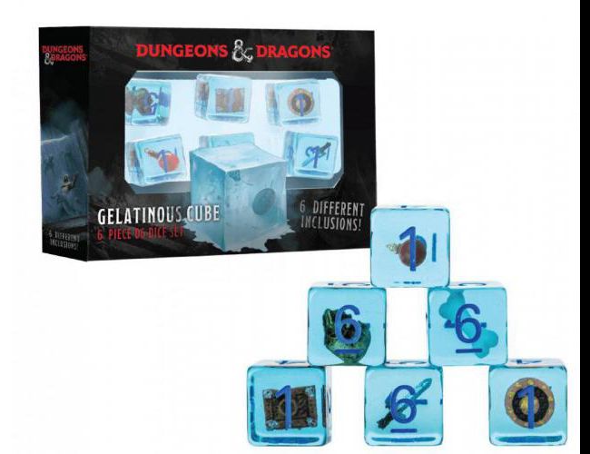 D&D GELATINOUS CUBE 6PC D6 SET