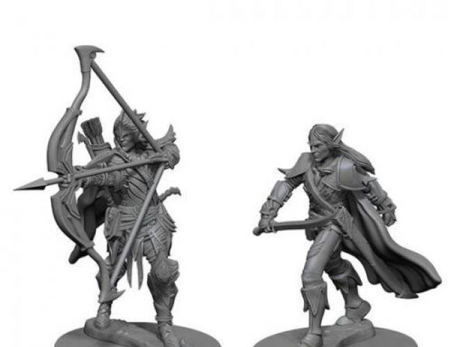 UNPAINTED MINIS: FIGHTER ELF MALE