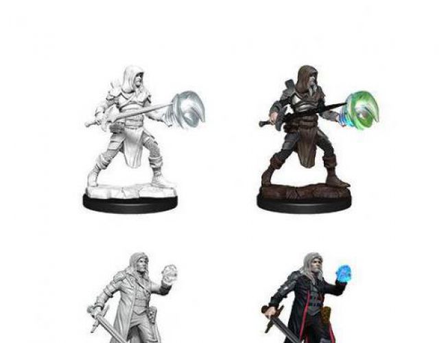 UNPAINTED MINIS: MULTICLASS FIGHTER & WIZARD