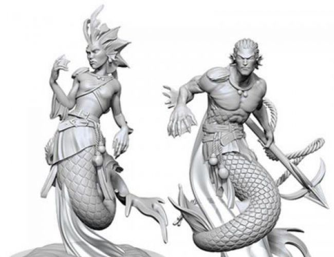 UNPAINTED MINIS: MERFOLK