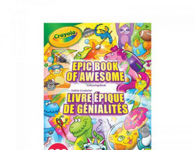 CRAYOLA 288 PAGE COLOURING BOOK - EPIC BOOK OF AWESOMENESS