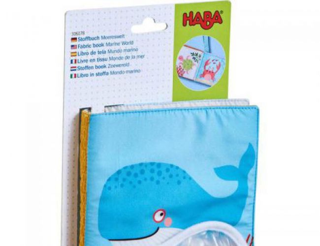 FABRIC BOOK MARINE WORLD