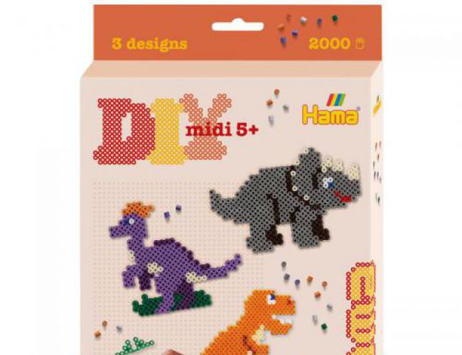 HAMA DINOSAURS HANGING BOX