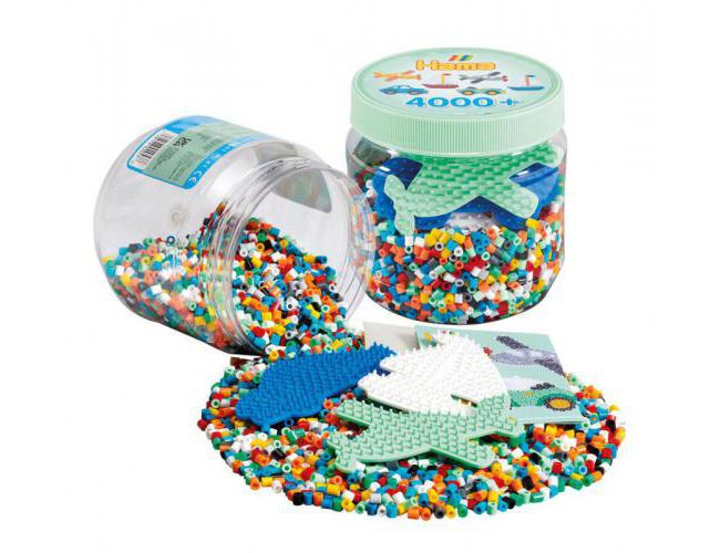 HAMA - MIDI 4K BEADS / PEGBOARDS IN JAR - GREEN