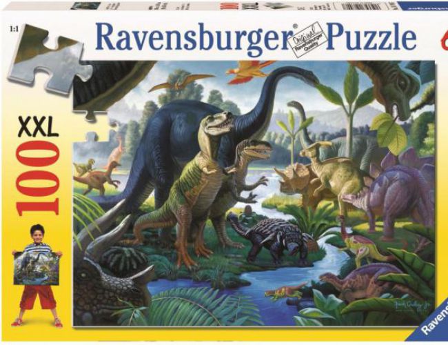 RAVENSBURGER 100 PCS XXL LAND OF THE GIANTS