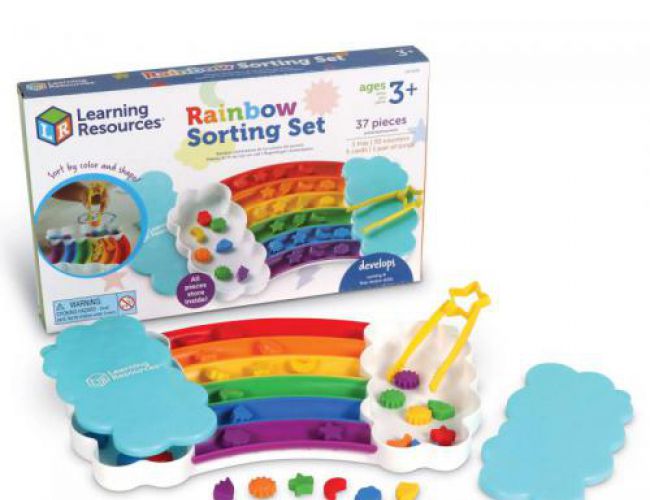 LEARNING RESOURCES - RAINBOW SORTING SET (37 PIECES)