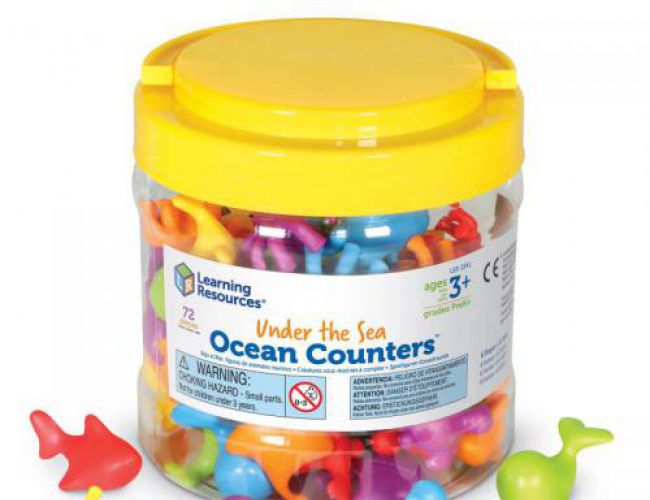 LEARNING RESOURCES - UNDER THE SEA OCEAN COUNTERS (72 PIECES)