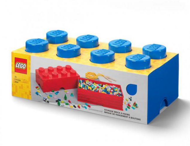 LEGO® STORAGE BRICK 8 BRIGHT BLUE