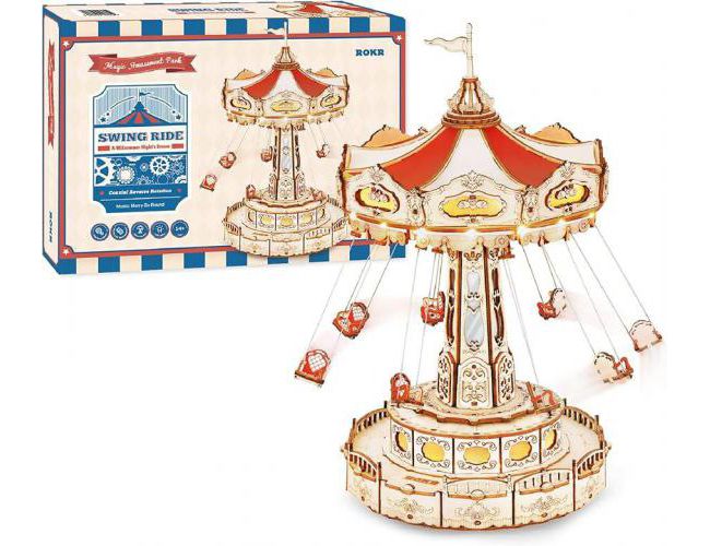 ROKR MAGIC AMUSEMENT PARK: WOODEN SWING RIDE KIT