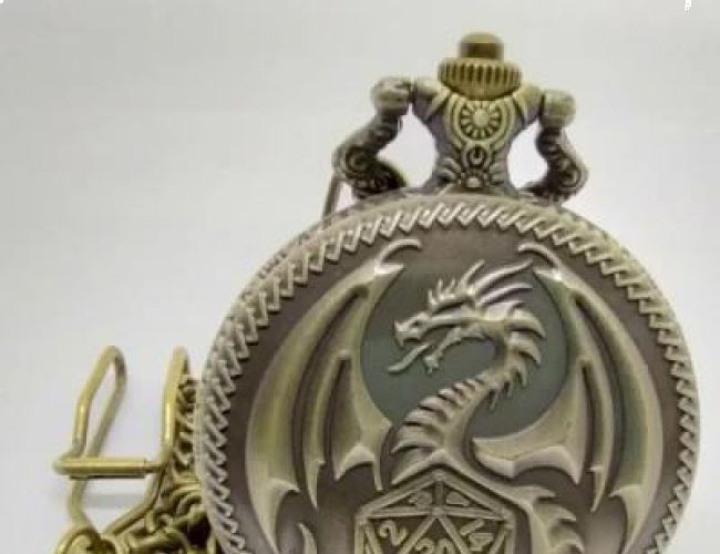 MINI DICE - GOLDEN DRAGON (IN DECORATIVE FLIP CASE)