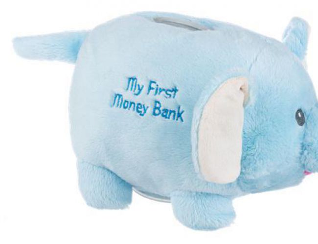 PAYTON BLUE ELEPHANT BANK 7.5'