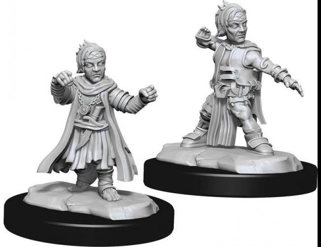 UNPAINTED MINIS: MONK HALFLING MALE