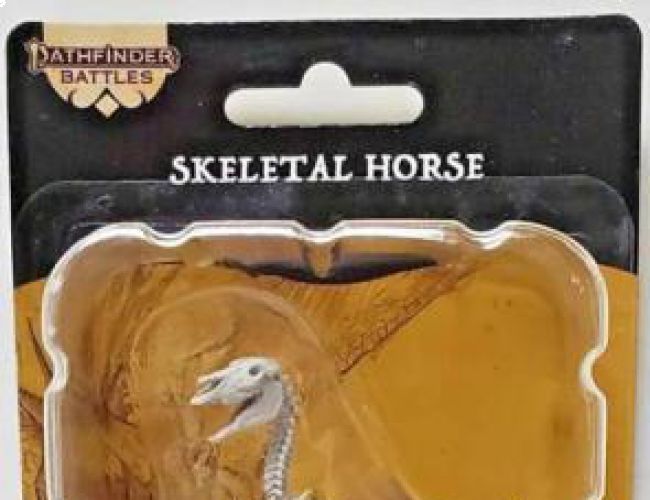 UNPAINTED MINIS: SKELETAL HORSE
