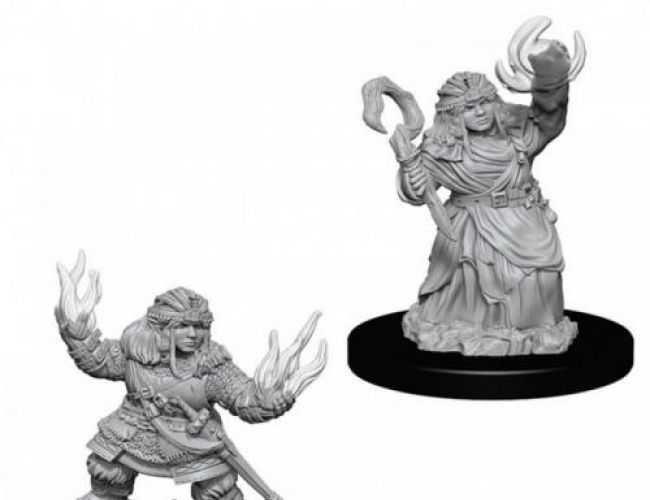 UNPAINTED MINIS: SUMMONER DWARF FEMALE