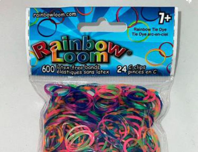 RAINBOW LOOM BANDS - RAINBOW TIE DYE