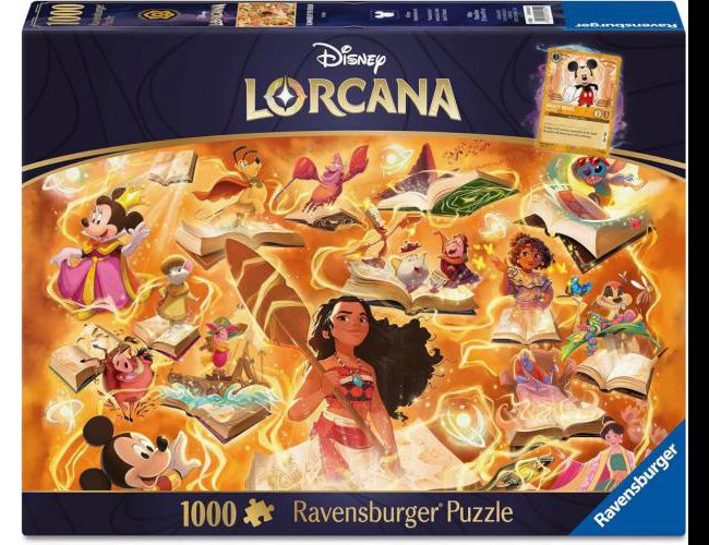 RAVENSBURGER 1000 PCS GLIMMERS OF THE REALM: AMBER (LORCANA)