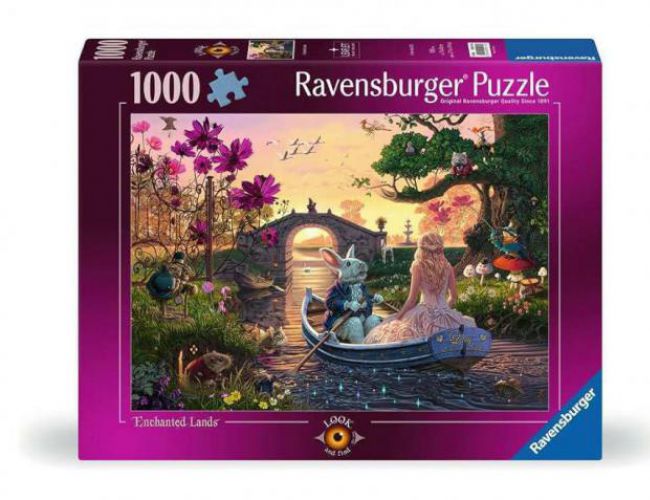 RAVENSBURGER 1000 PCS LOOK AND FIND ENCHANTED LANDS