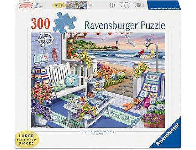 RAVENSBURGER 300 PCS LARGE FORMAT SEASIDE SUNSHINE