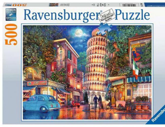RAVENSBURGER 500 PCS STREETS OF PISA / EVENING OF PISA