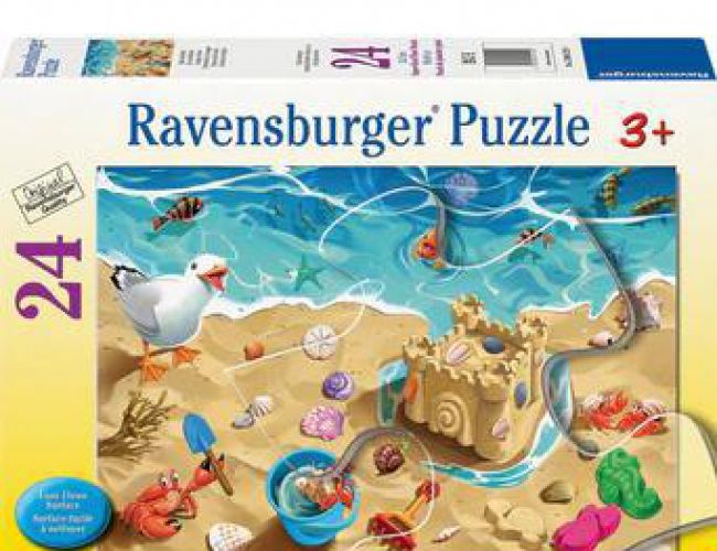 RAVENSBURGER 24 PCS SUPER SIZED FLOOR PUZZLE FUN AT THE BEACH