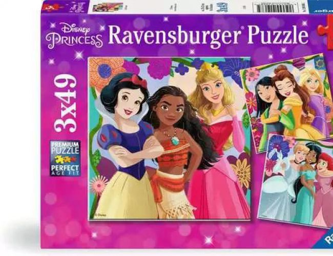 RAVENSBURGER 3x49 PCS DISNEY PRINCESS 'GIRL POWER'