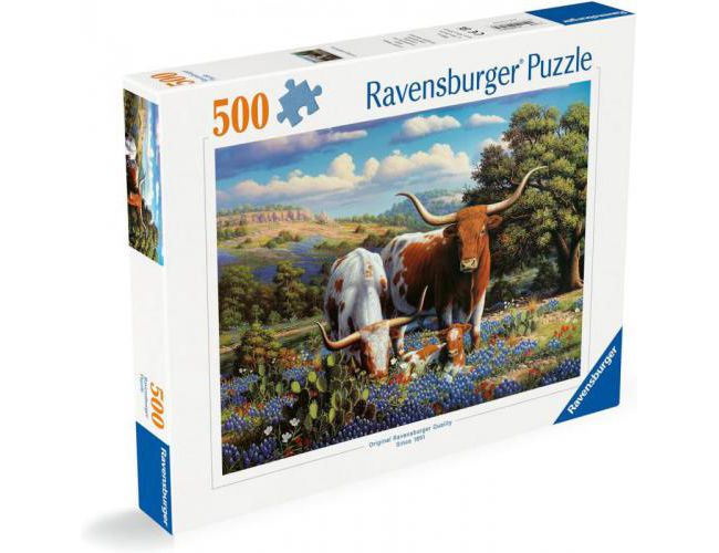 RAVENSBURGER 500 PCS LOVING LONGHORNS
