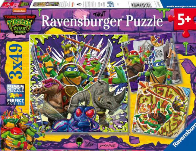 RAVENSBURGER 3x49 PCS TEENAGE MUTANT NINJA TURTLES