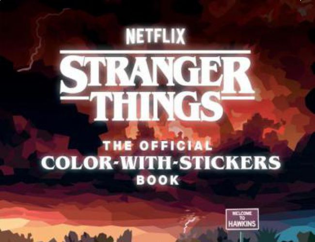 STRANGER THINGS: COLOR-WITH-STICKERS BOOK