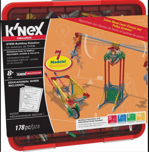 K'NEX EDUCATION - 178PC INTRODUCTION TO SIMPLE MACHINES: LEVERS & PULLEYS