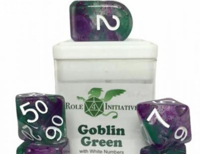 DIFFUSION GREEN GOBLIN WITH SYMBOLS ARCH'D4 SET OF 7