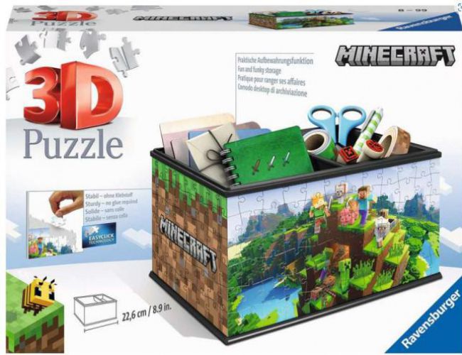 3D PUZZLE - MINECRAFT STORAGE BOX