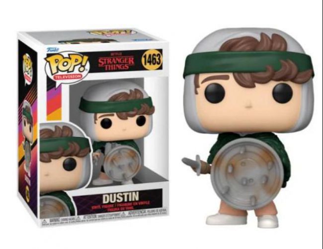 POP! TV STRANGER THINGS DUSTIN W/ SHIELD