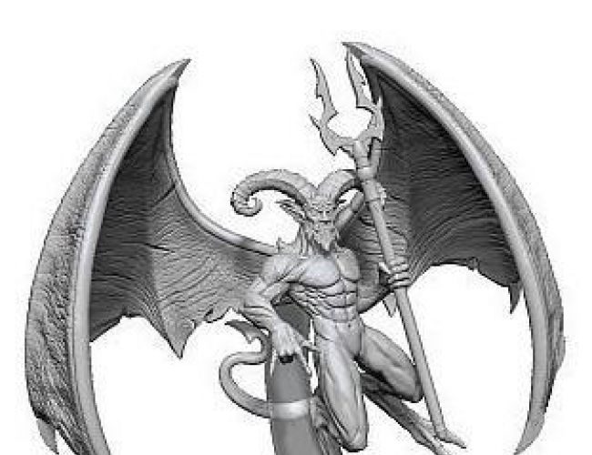 DND UNPAINTED MINIS WV 14 HORNED DEVIL