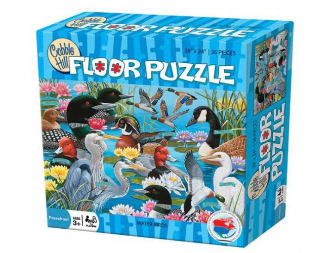 FLOOR PUZZLE - WATER BIRDS (3+)