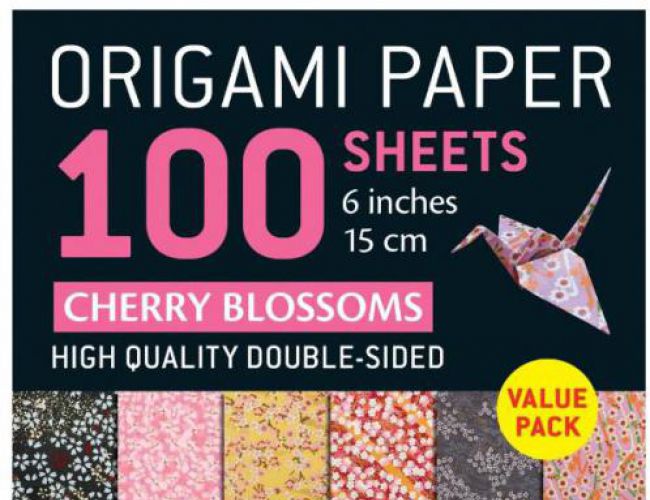 ORIGAMI PAPER 100 SHEETS - CHERRY BLOSSOMS