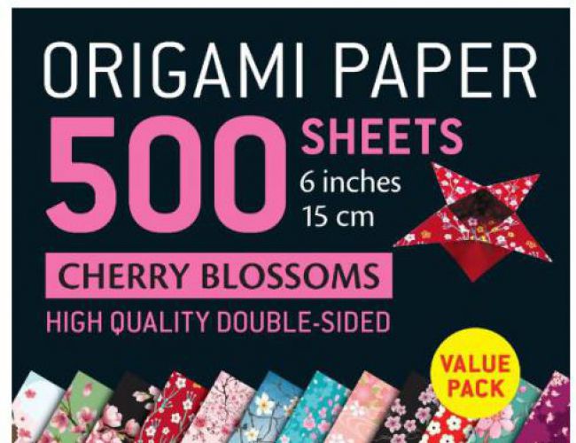 ORIGAMI PAPER 500 SHEETS - CHERRY BLOSSOMS