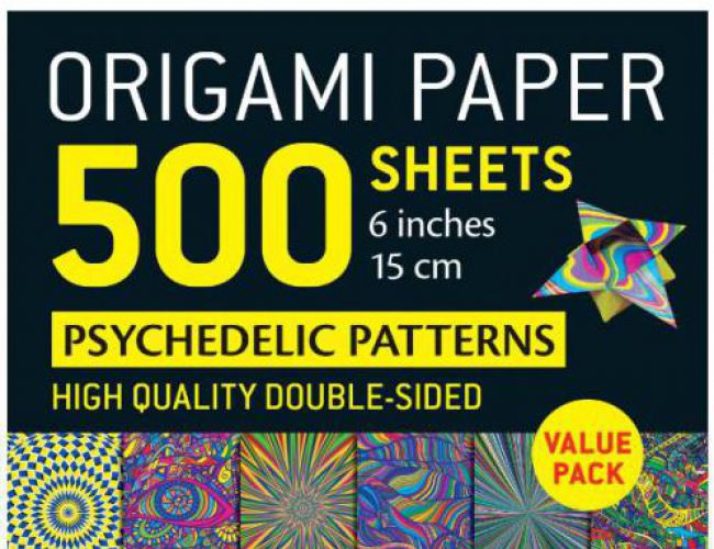 ORIGAMI PAPER 500 SHEETS - PSYCHEDELIC PATTERNS