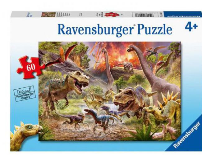 RAVENSBURGER 60PC PUZZLE- DINOSAUR DASH